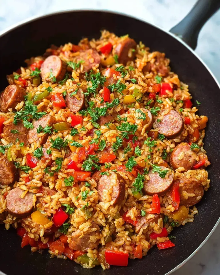 Easy One Pot Sausage And Rice