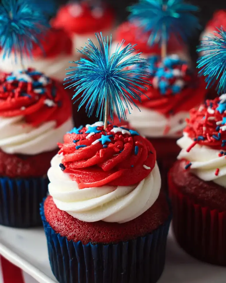 Fireworks Cupcakes