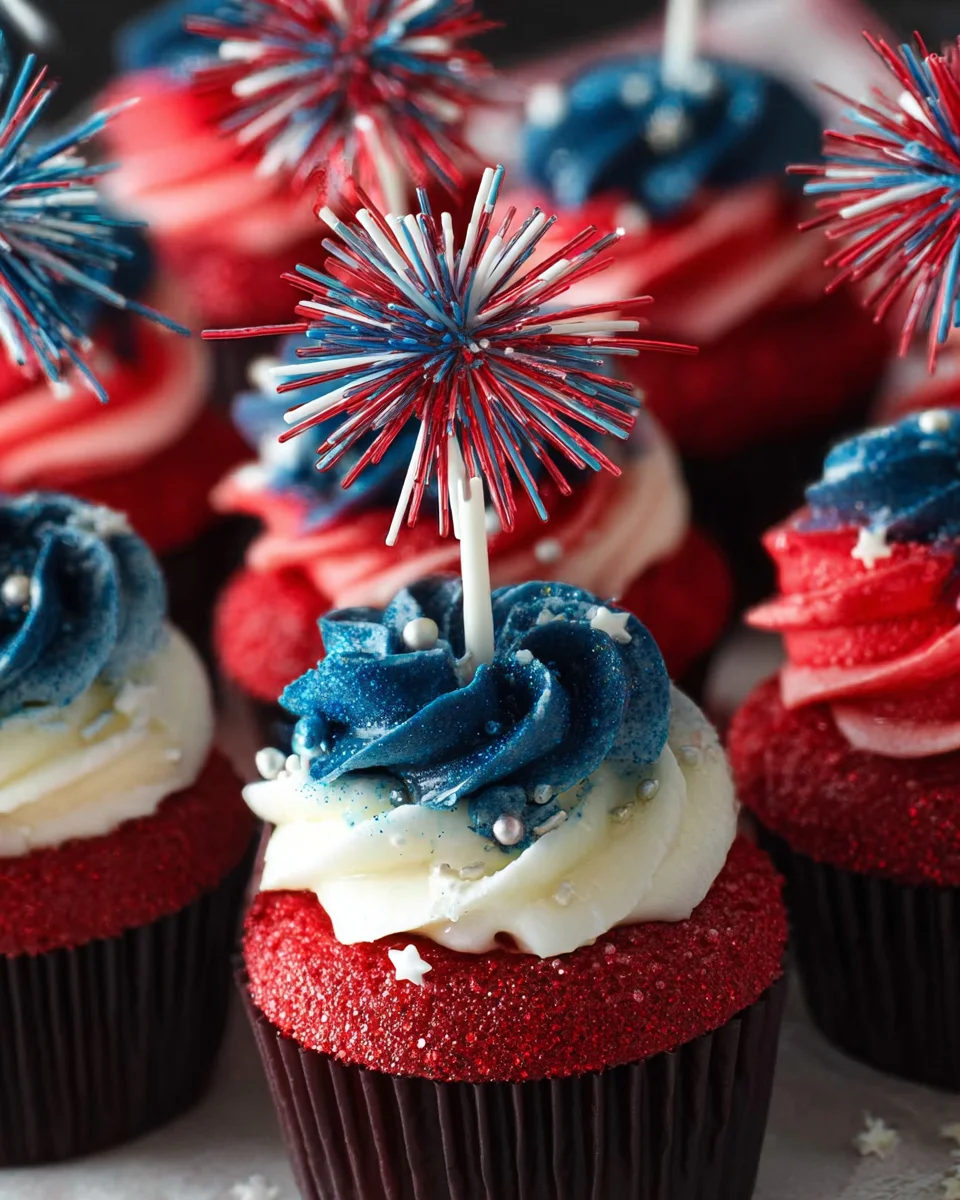 Fireworks Cupcakes Fireworks