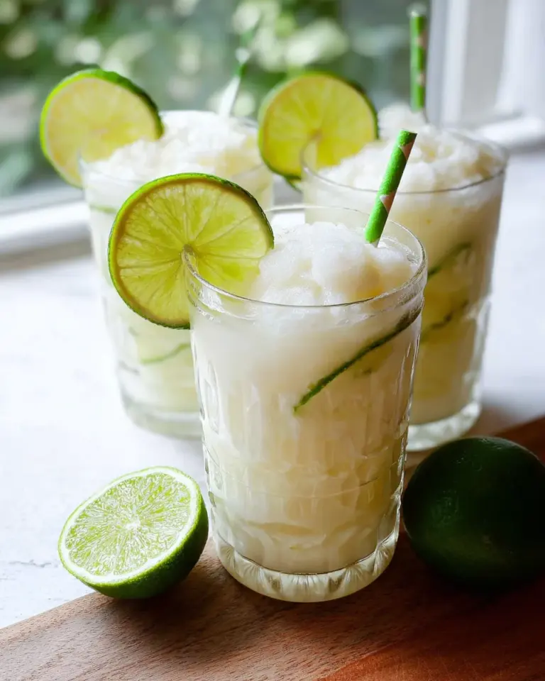 Frozen Limonada De Coco Colombian Lime And Coconut Drink