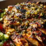 Grilled Chicken with Pepperoncini Garlic Butter