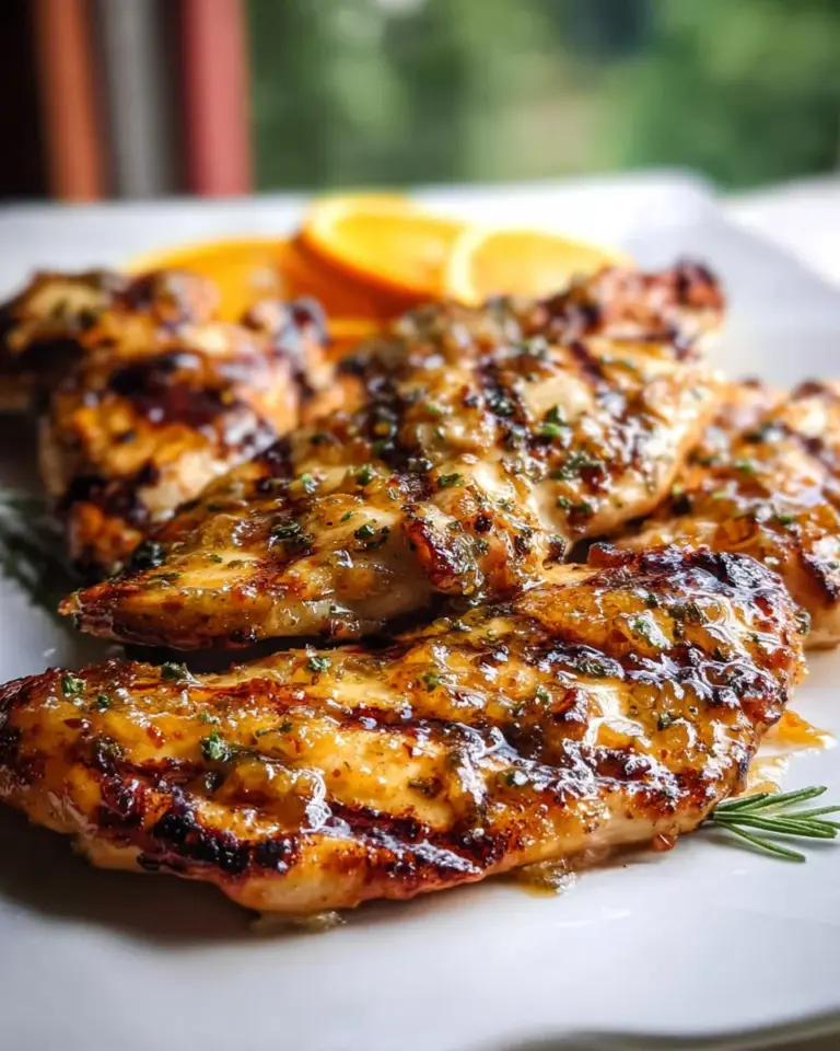 Grilled Citrus Chicken With Glaze