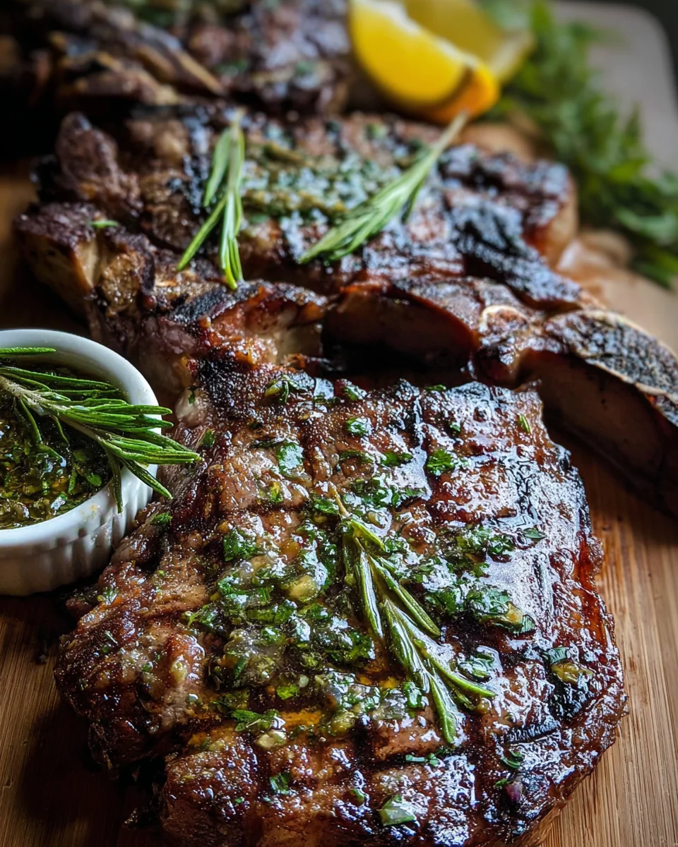 Grilled Flank Steak with Lemon-Herb Sauce Grilled Flank Steak with Lemon-Herb Sauce