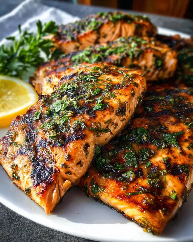 Grilled Salmon With The Best Salmon Seasoning