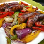 Grilled Sausage with Peppers and Onions
