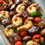 Grilled Steak & Shrimp Kabobs