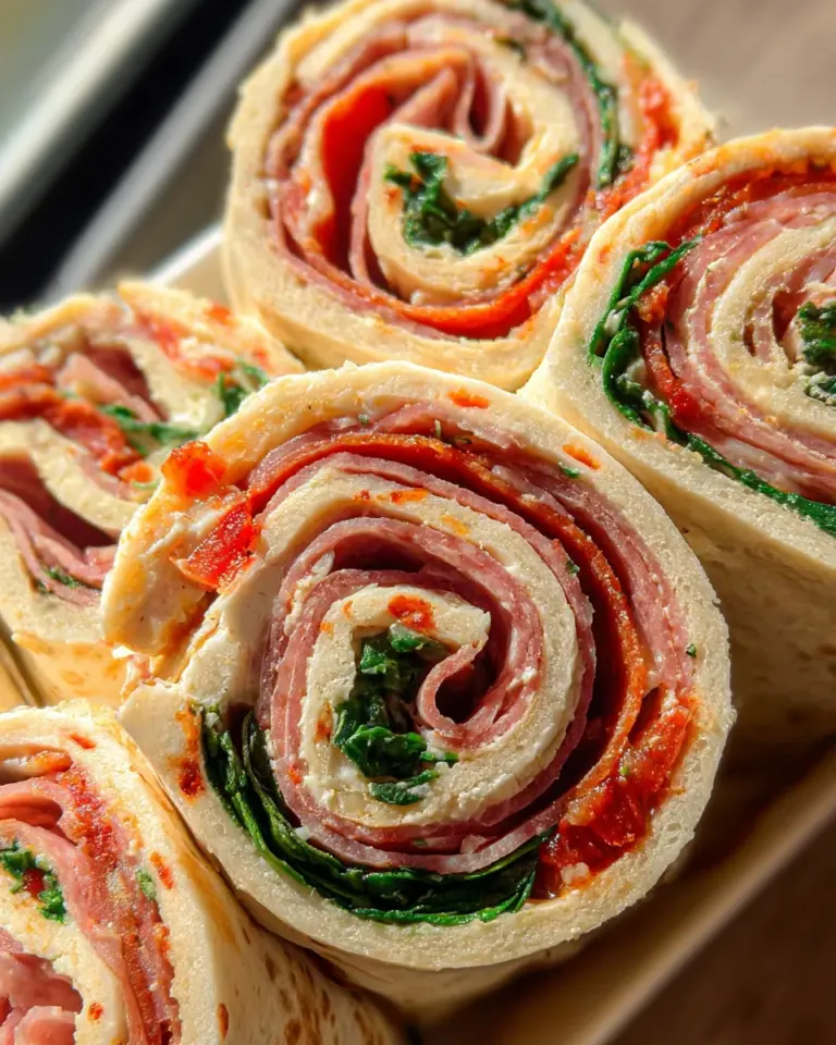 Italian Deli Pinwheel Sandwiches