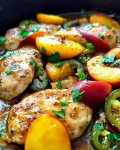Jalapeno Peach Skillet Chicken