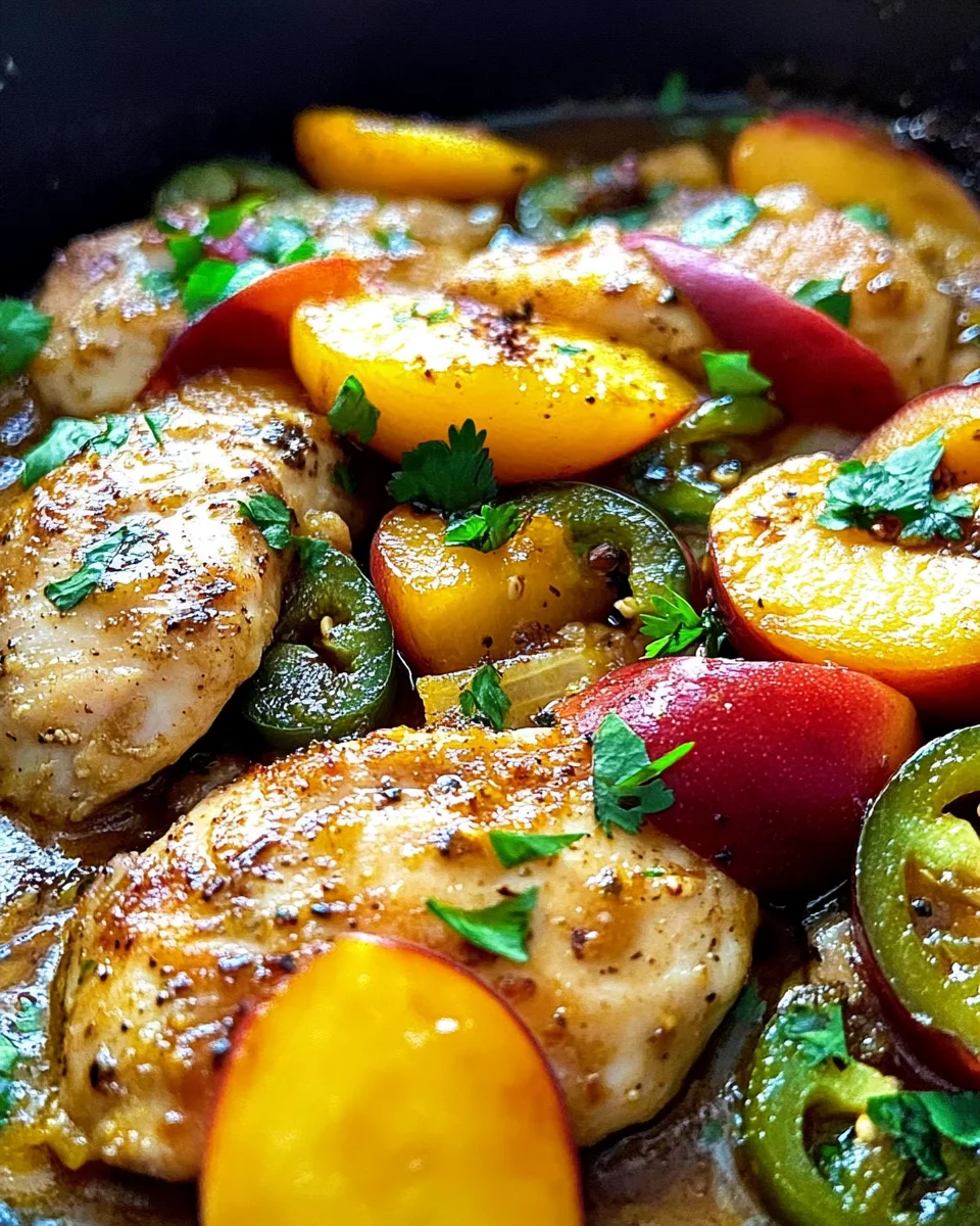 Jalapeno Peach Skillet Chicken