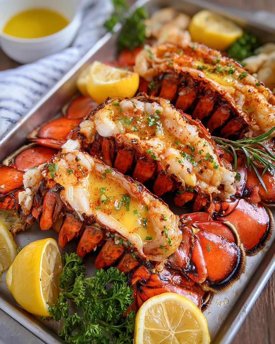 Lemon Butter Grilled Lobster Tails 18 Lemon