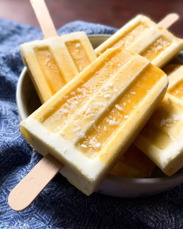 Mango Coconut Popsicles