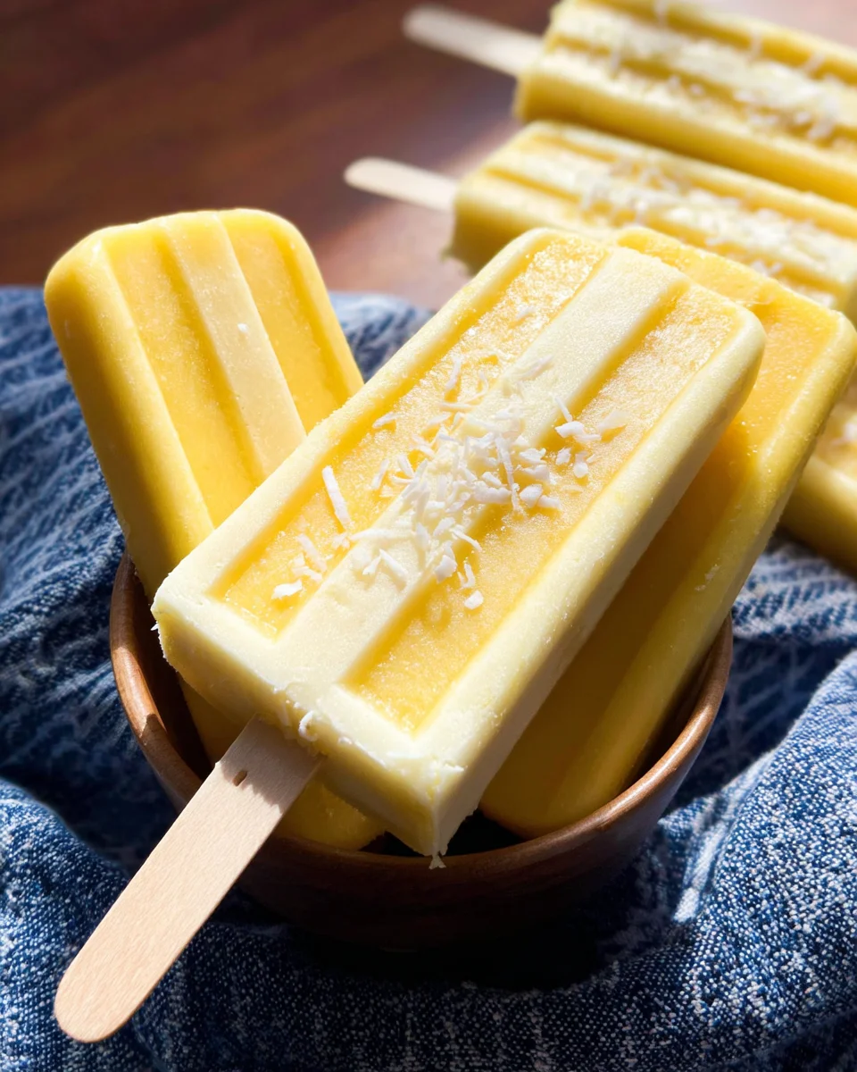 Mango Coconut Popsicles Mango
