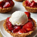Mini Strawberry Ice Cream Pies