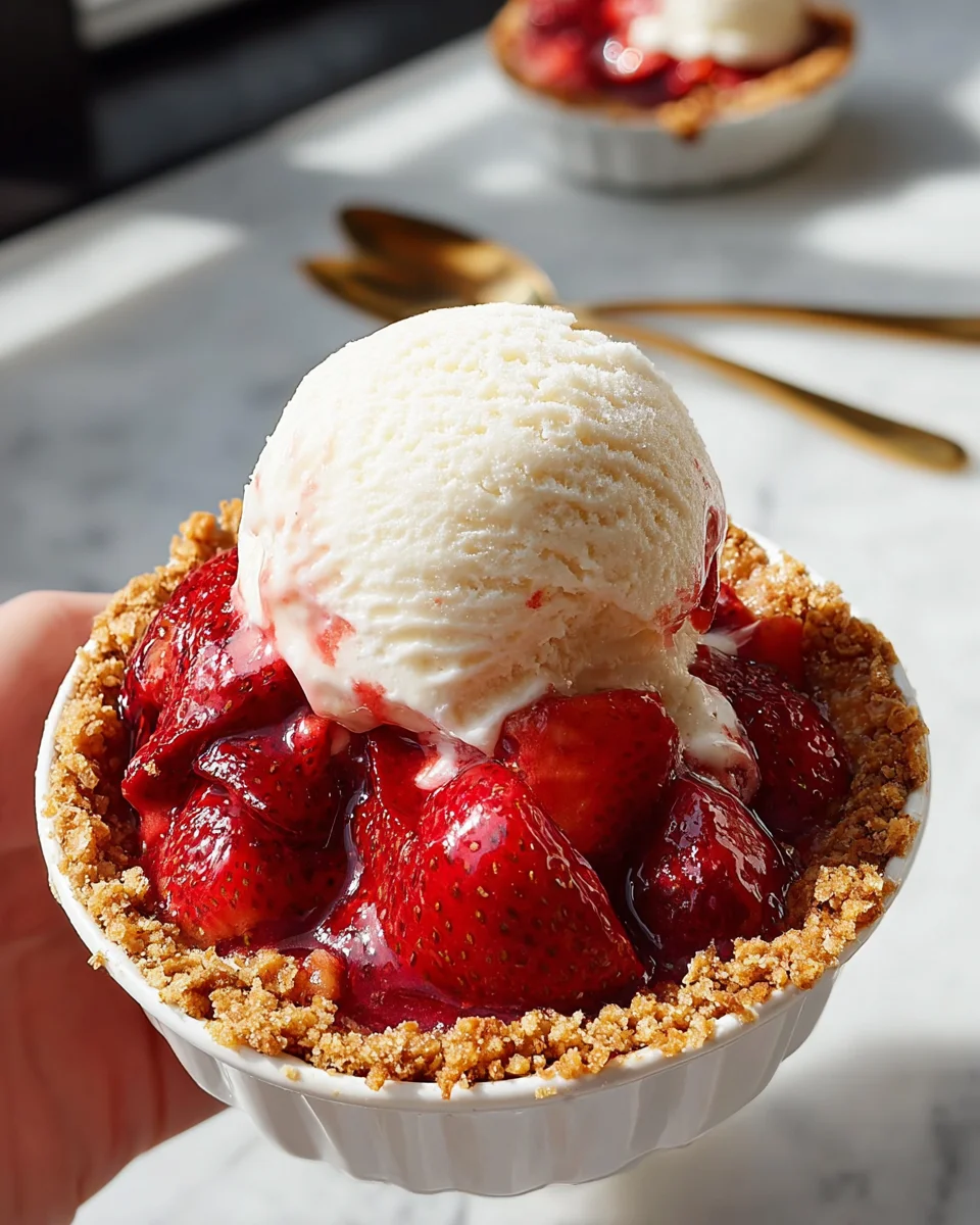 Mini Strawberry Ice Cream Pies Mini