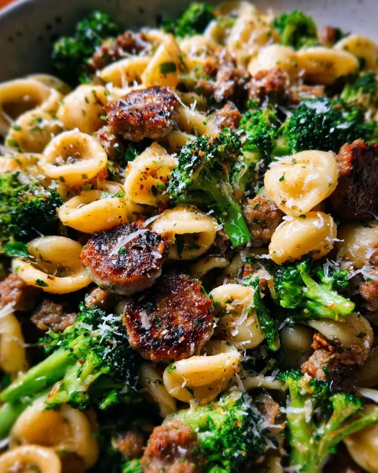 Orecchiette With Sausage And Broccoli