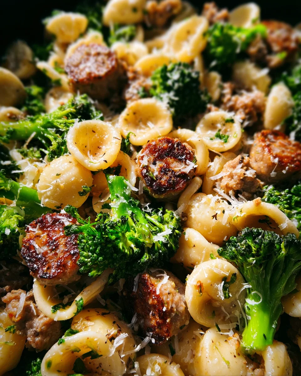 Orecchiette With Sausage And Broccoli Orecchiette