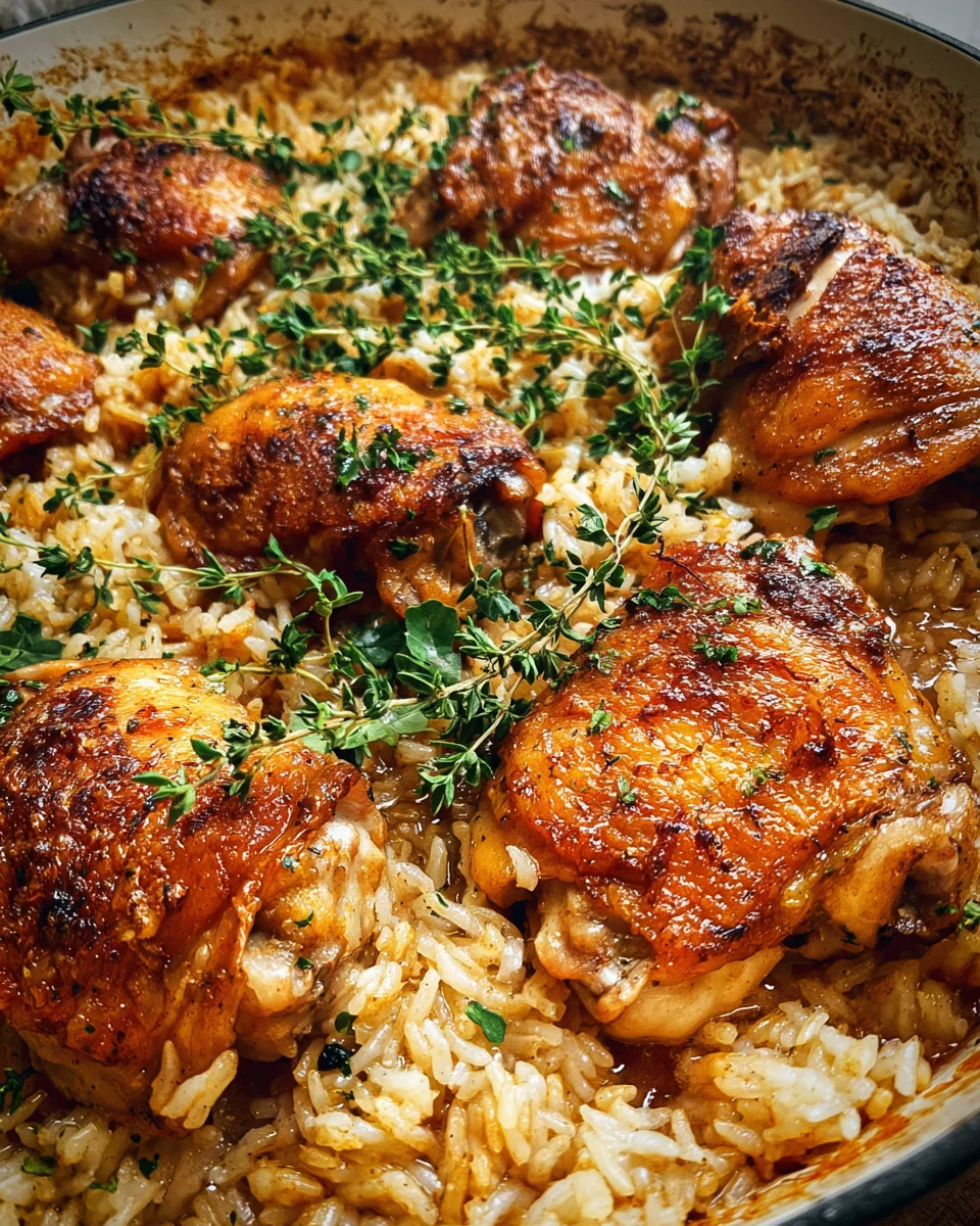 Oven Baked Chicken and Rice Oven