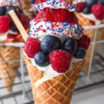 Patriotic Fruit Cones