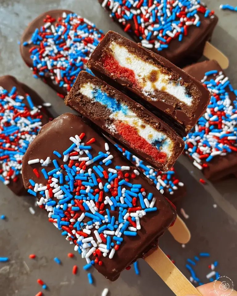 Patriotic Mini Ice Cream Sandwiches