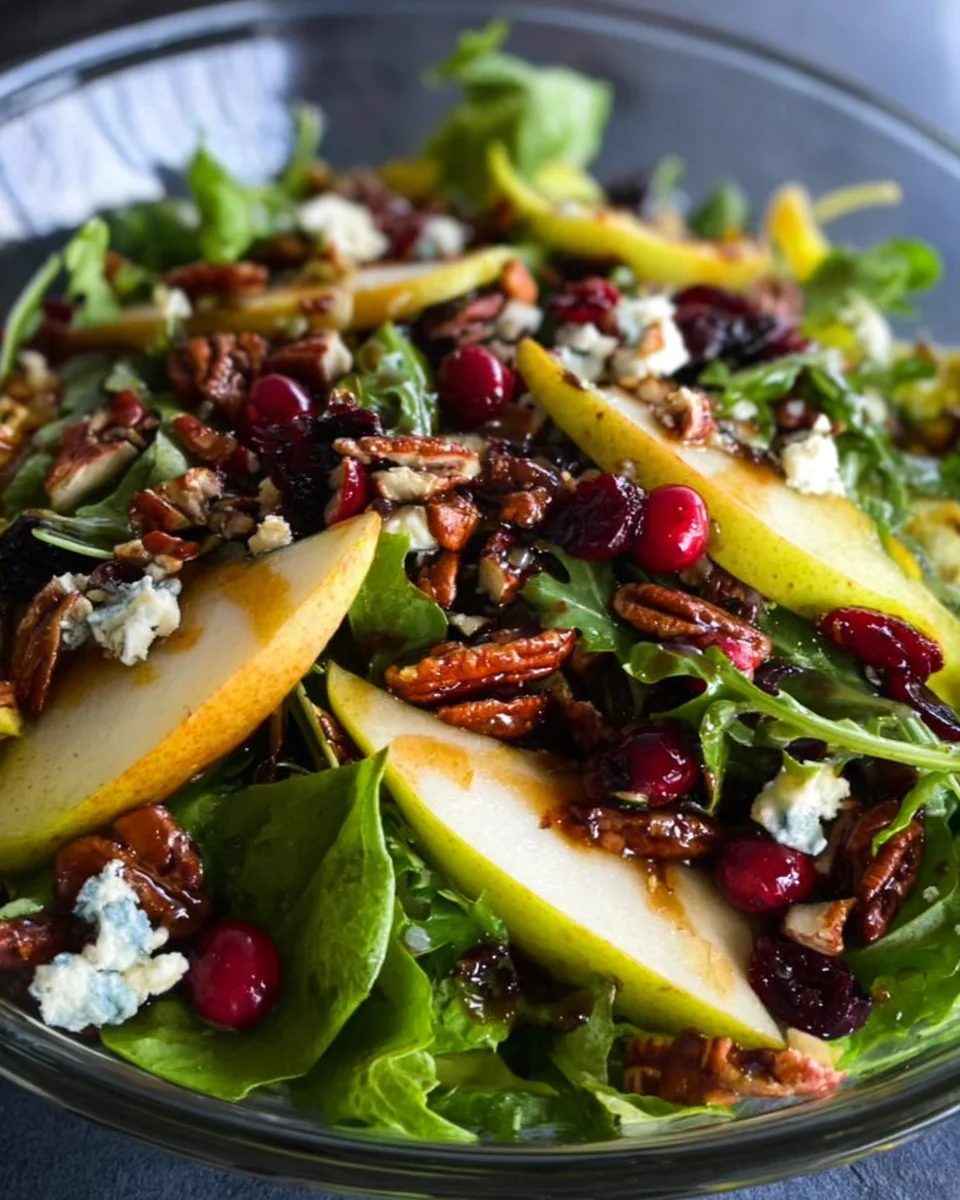 Pear Salad with Balsamic Vinaigrette