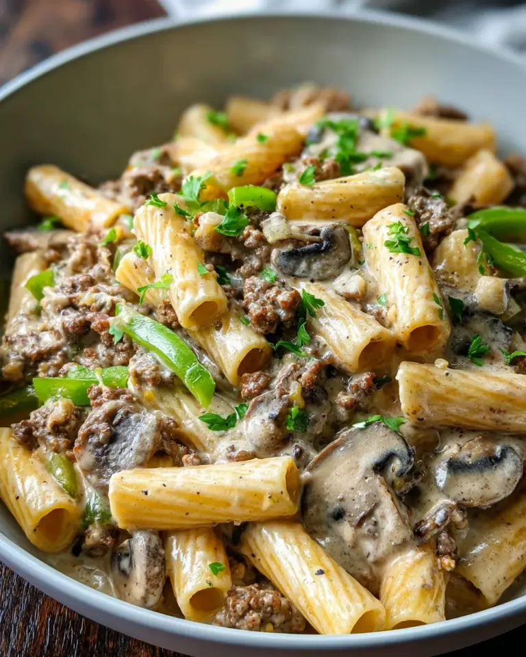 Philly Cheesesteak Pasta