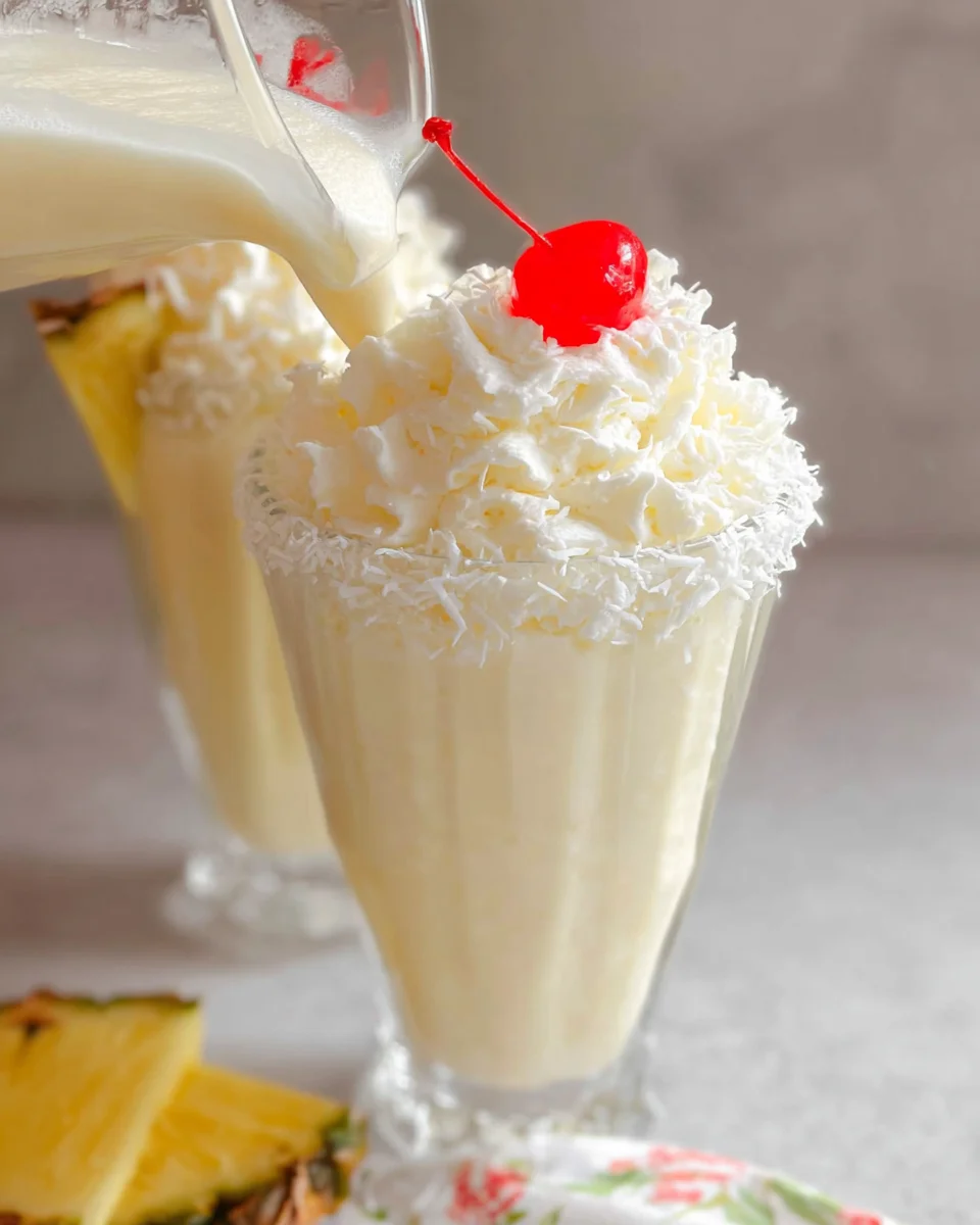Pina Colada Milkshakes Pina Colada Milkshakes