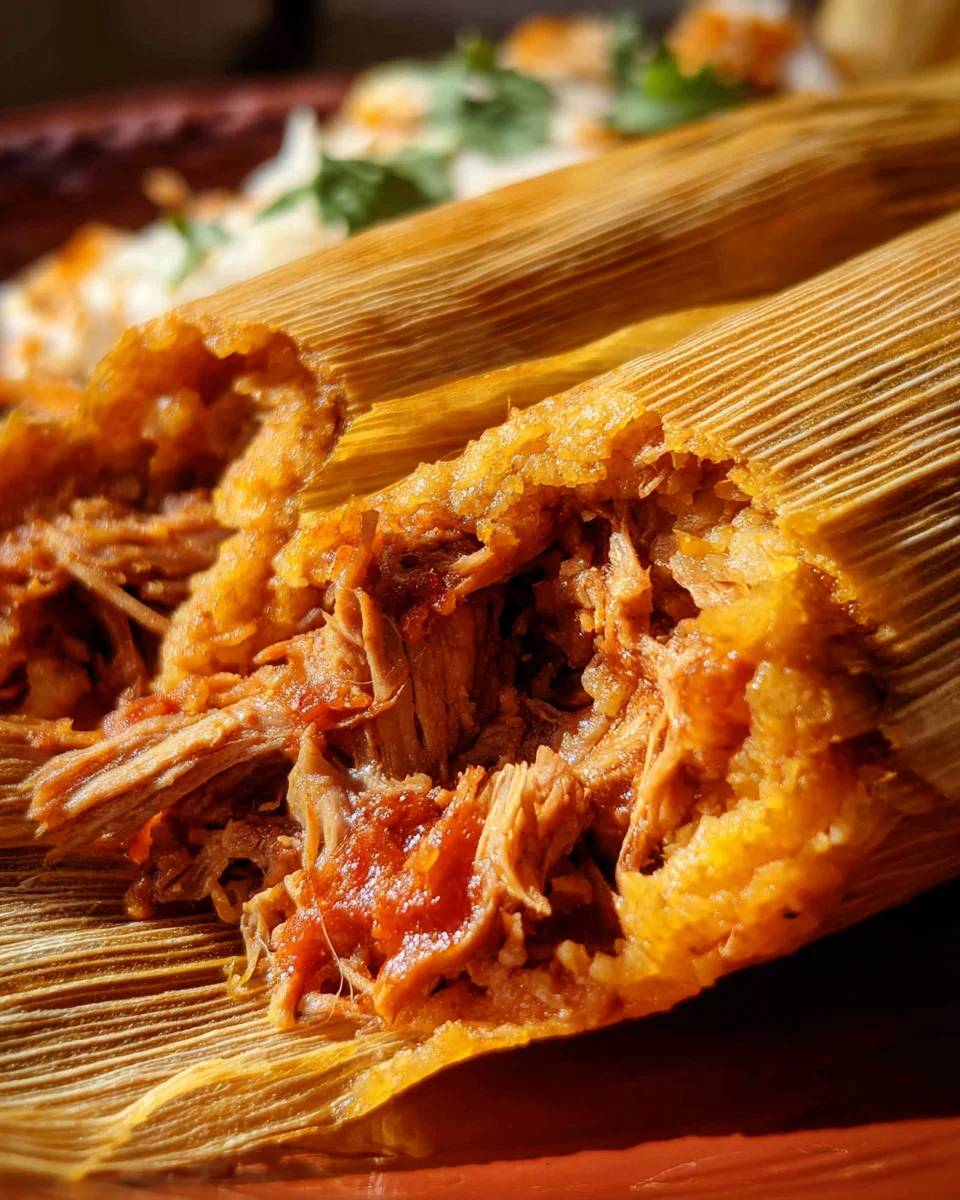 Pork Tamales Rojos
