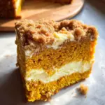 Pumpkin Crumb Cake with Cream Cheese Filling