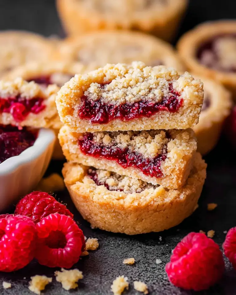 Raspberry Crumble Cookies