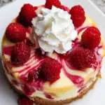 Raspberry Swirl Lemon Cheesecake