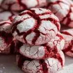Red Velvet Crinkle Cookie