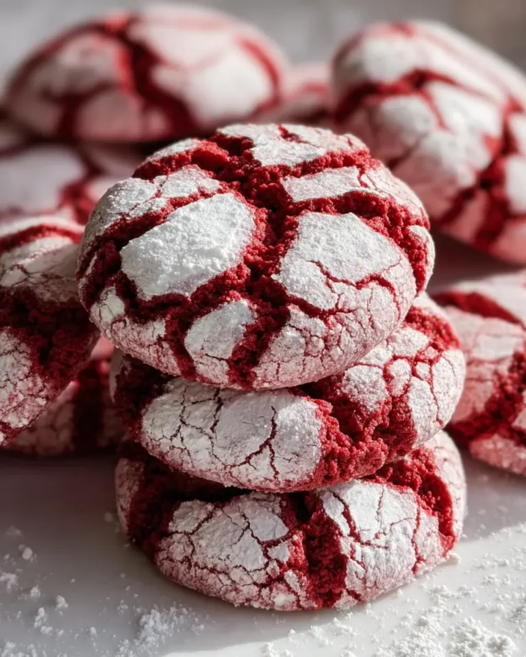 Red Velvet Crinkle Cookie