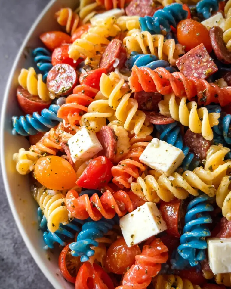 Red White And Blue Pasta Salad
