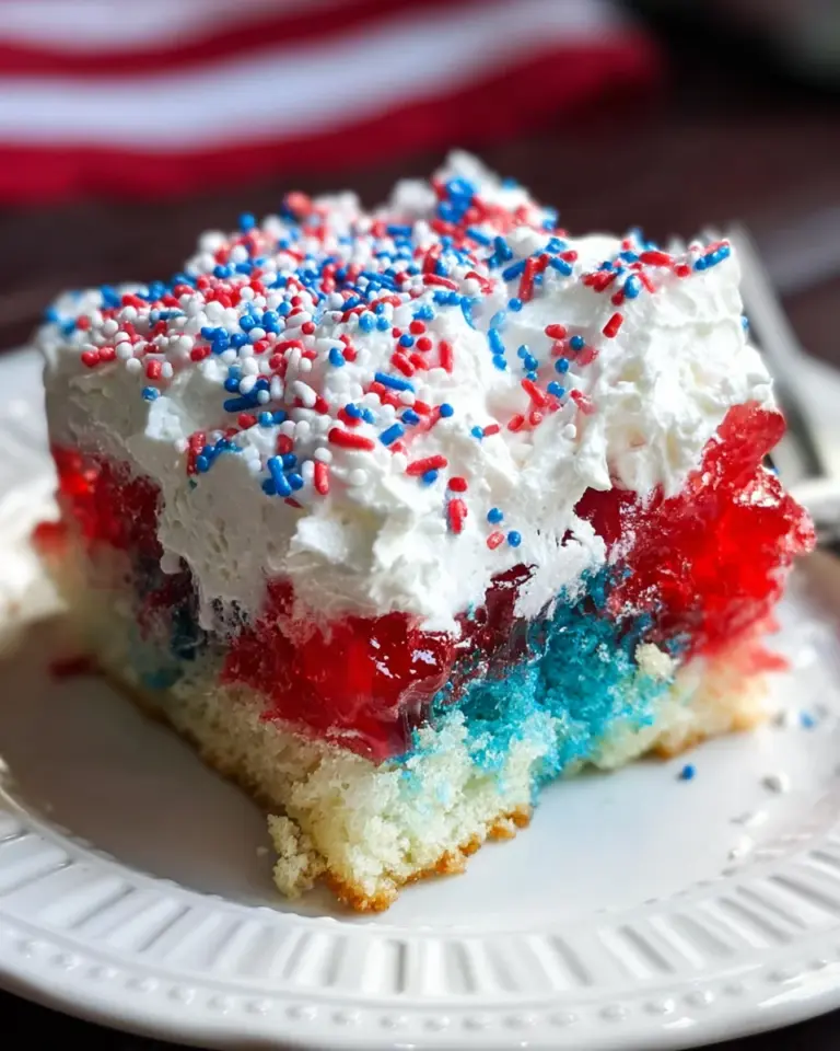 Red, White, & Blue Poke Cake