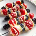 Red, White and Blue Fruit Kabobs