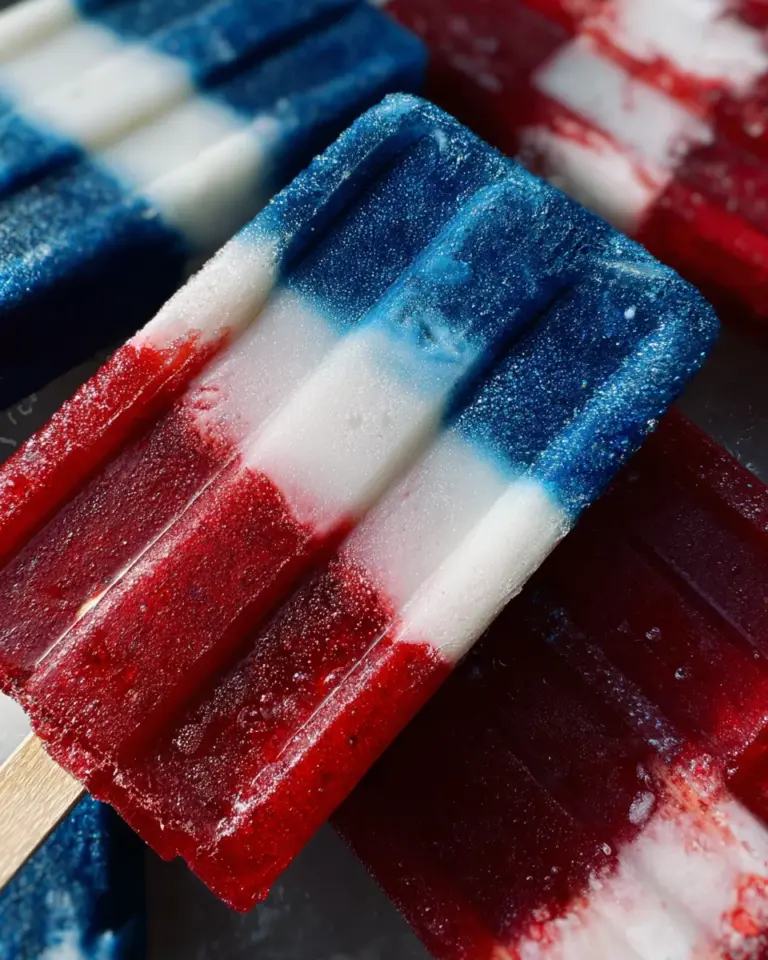 Red White and Blue Popsicles