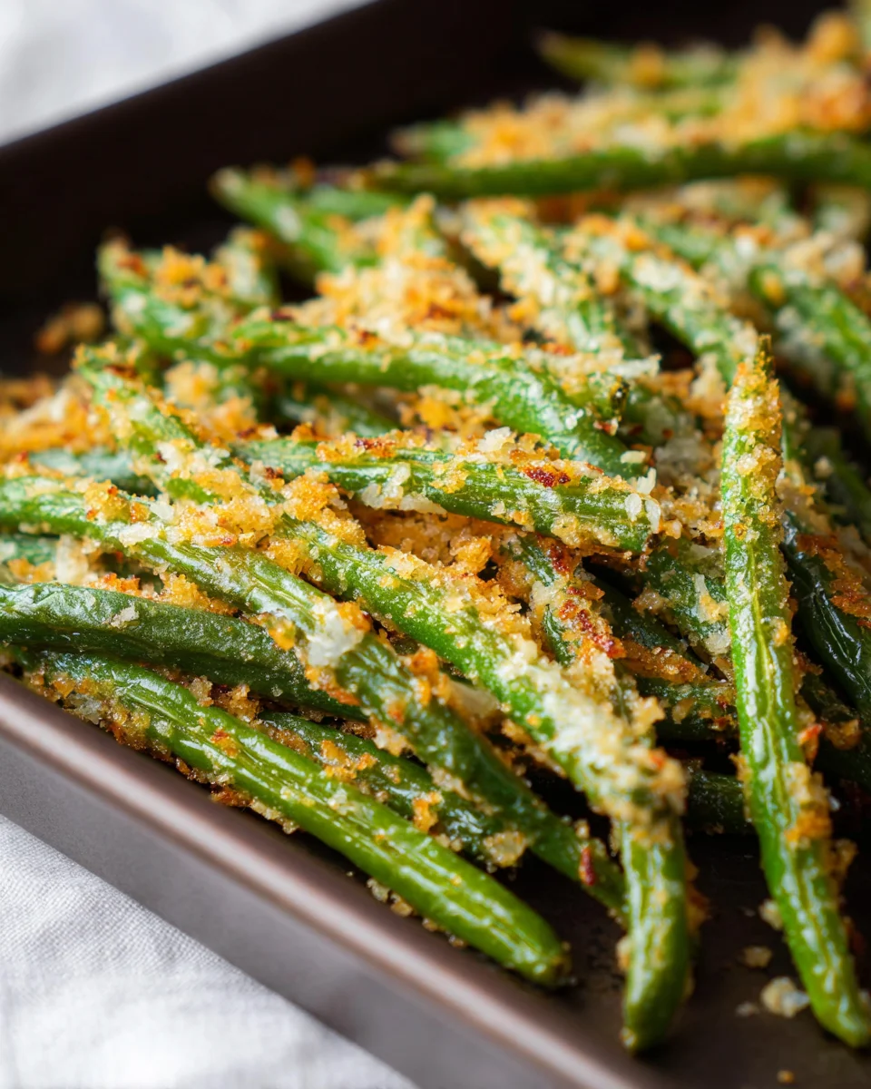 Roasted Parmesan Green Beans