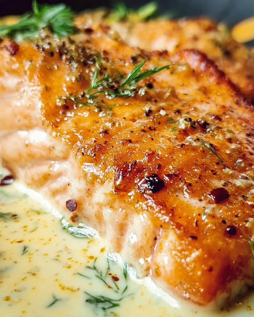 Salmon with Lemon Cream Sauce Salmon