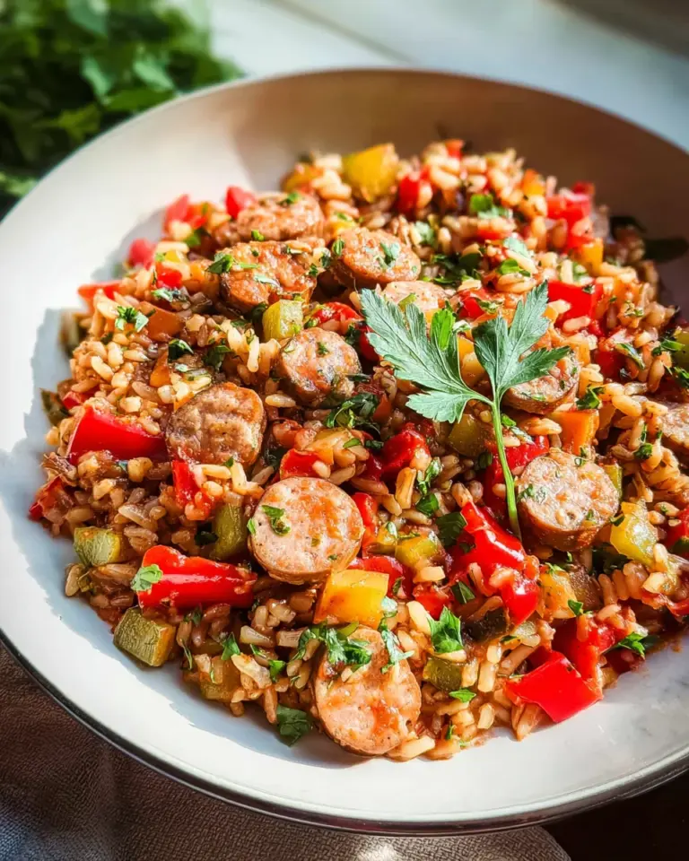 Sausage And Rice Casserole