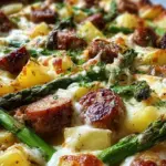 Sausage and Potato Casserole with Spring Veggies