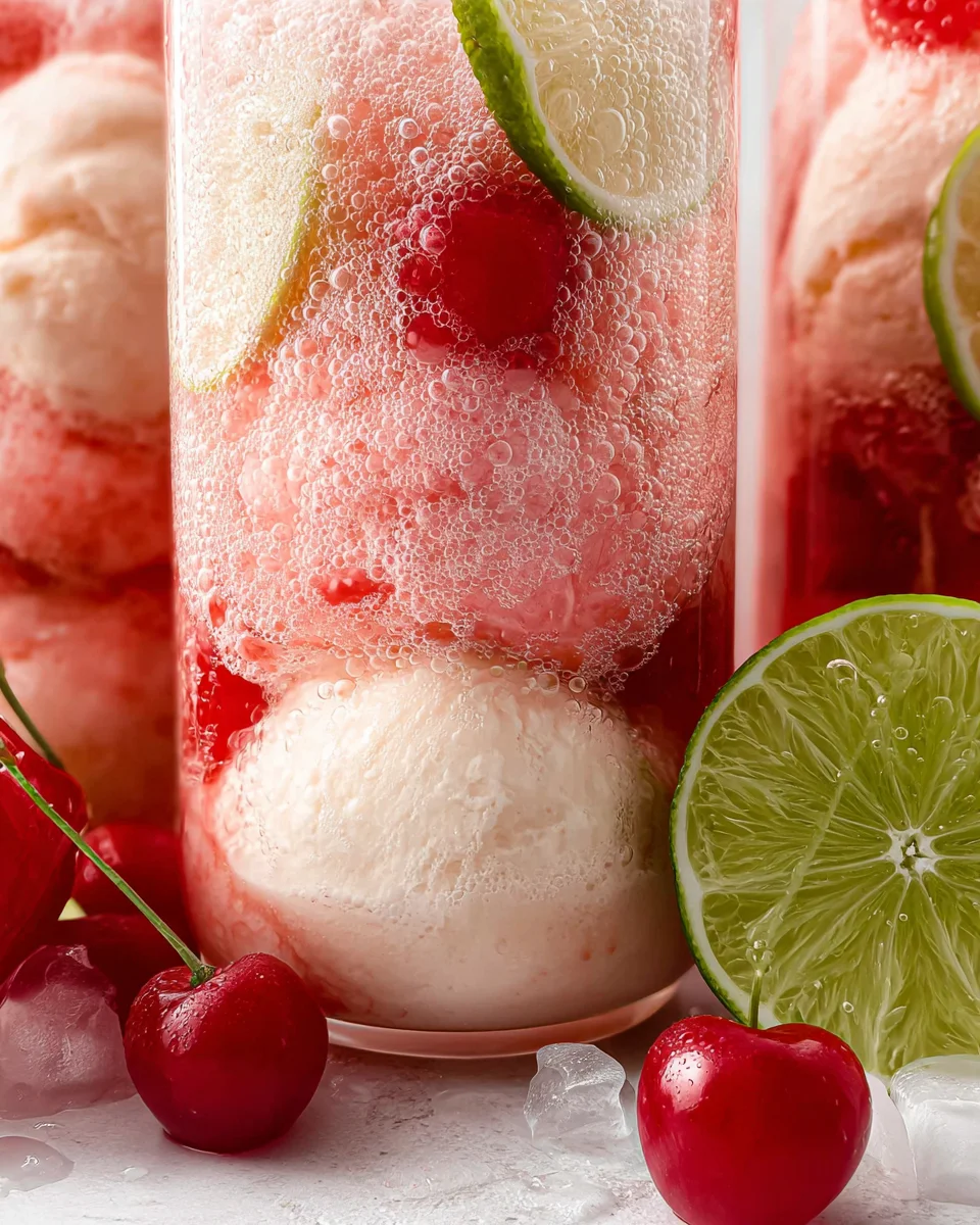 Shirley Temple Ice Cream Float