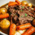 Slow Cooker Garlic Herb Pot Roast