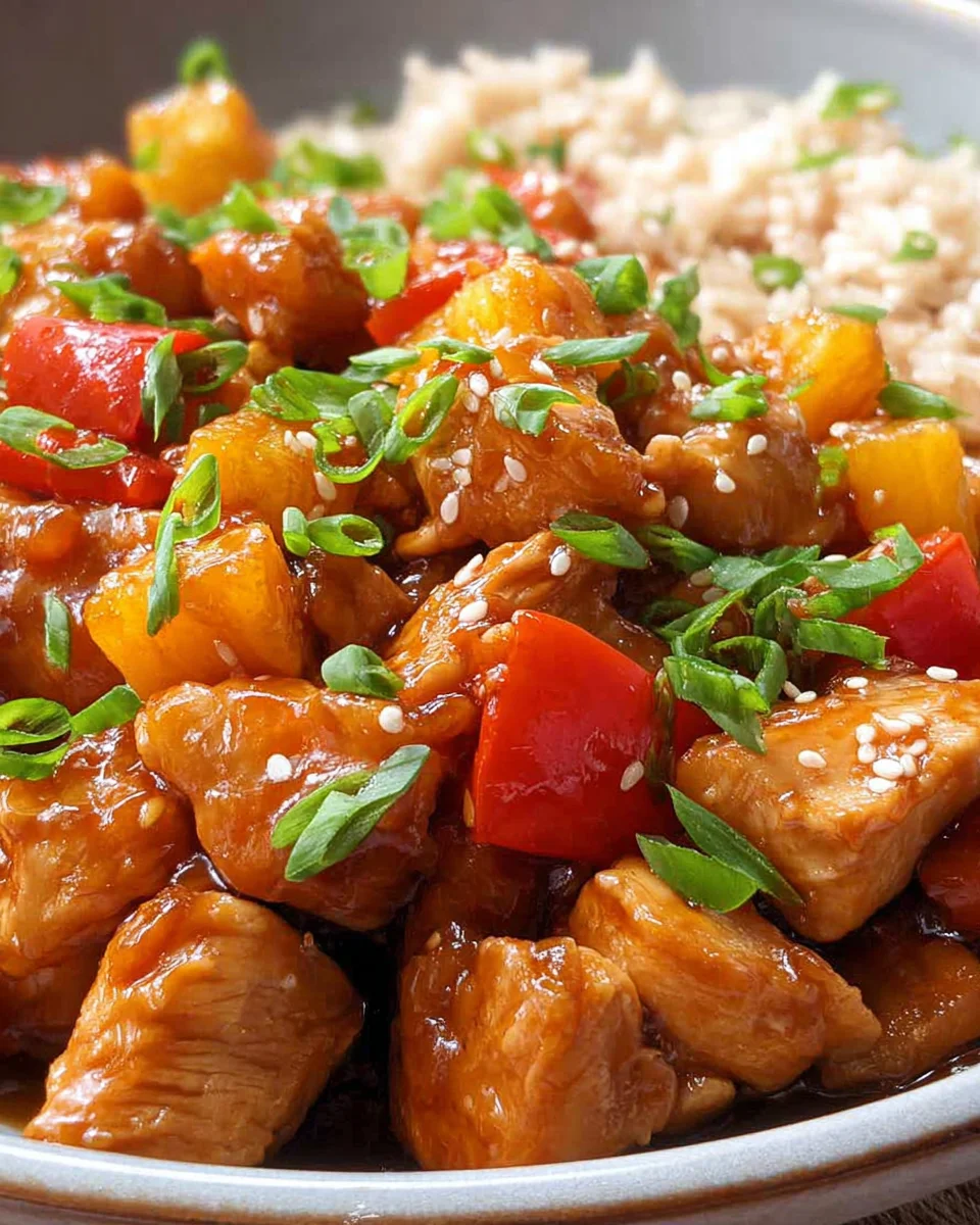 Slow Cooker Sweet Hawaiian Chicken