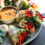 Spring Rolls With Peanut Sauce