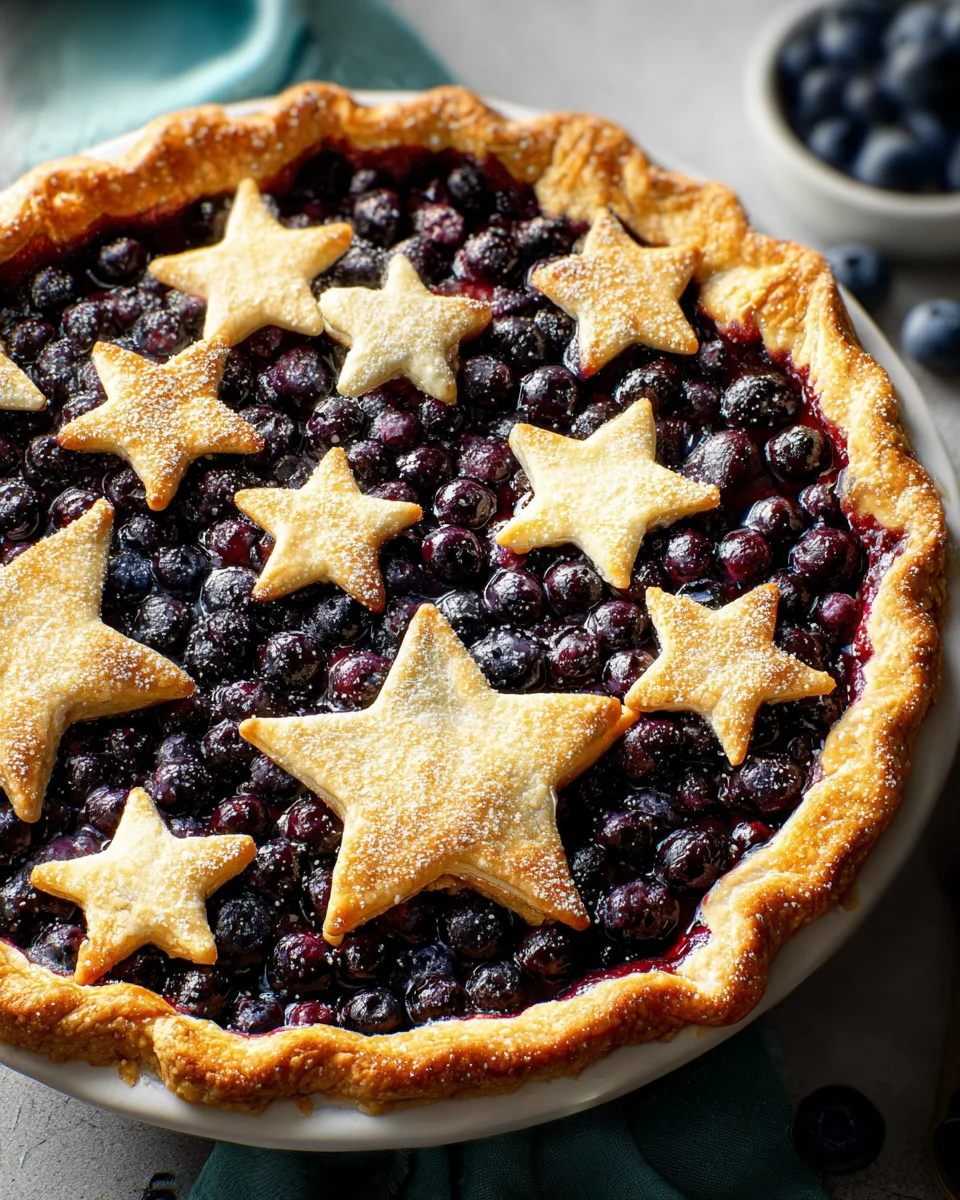 Star-Studded Blueberry Pie Star-Studded