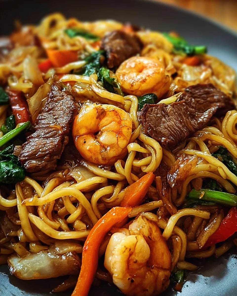 Steak & Shrimp Stir-Fried Noodles Steak & Shrimp Stir-Fried Noodles