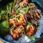 Sticky Chicken Rice Bowls