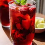 Strawberry Hibiscus Iced Tea