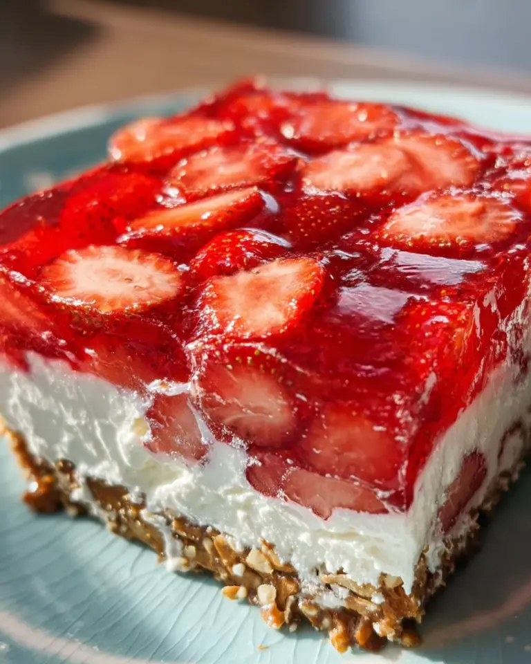 Strawberry Pretzel Jello Salad