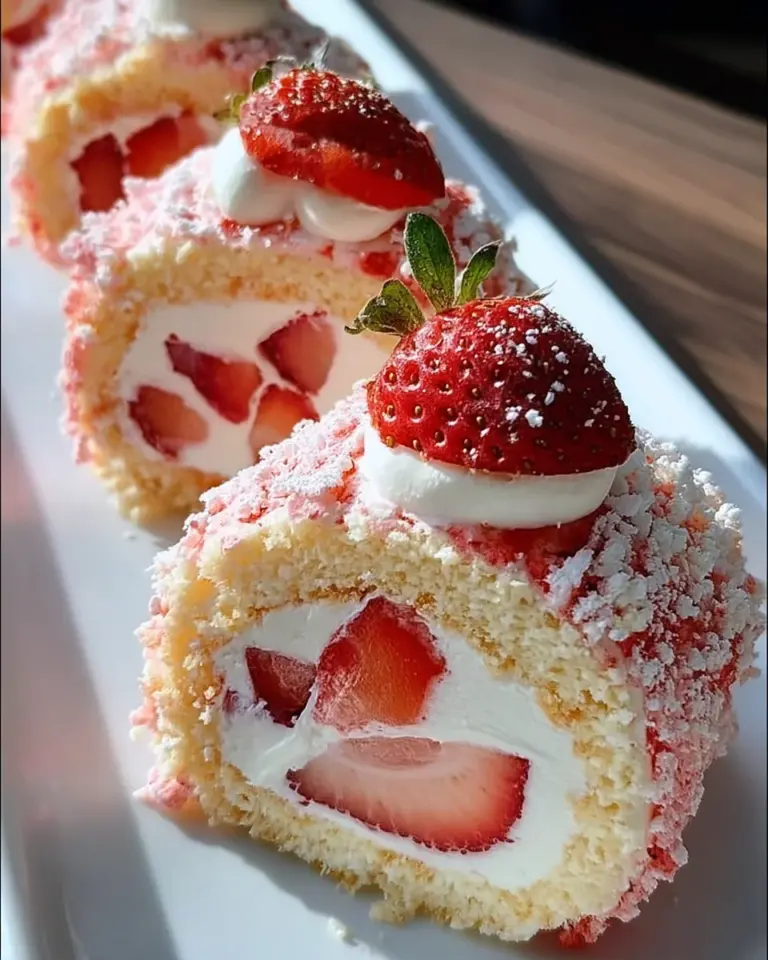 Strawberry Shortcake Cheesecake Rolls